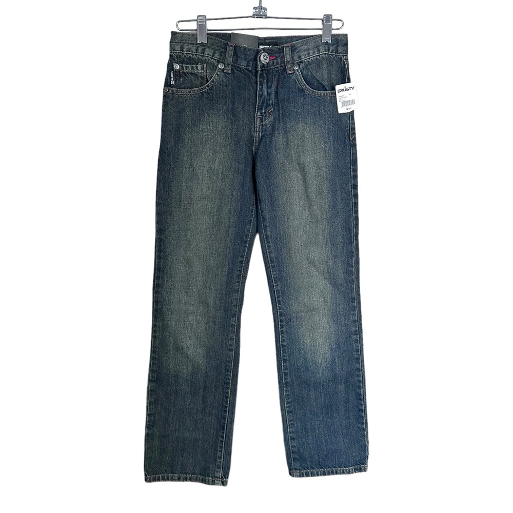 Rusty Boys Sz 12 26" Waist Classic Fit Straight Leg Denim Jeans 100% Cotton NWT